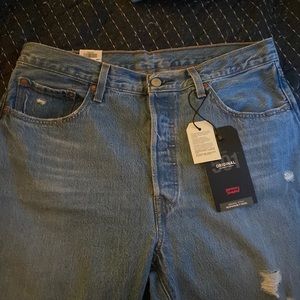 Levi 501s, High rise straight leg jeans